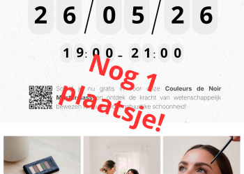 Avondworkshop 'Couleurs De Noir' dinsdag 26 mei 2026