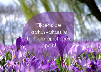 Open tijdens krokusvakantie!