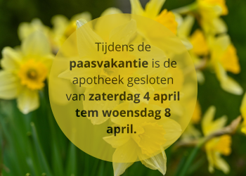 Sluiting paasvakantie