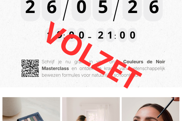 Avondworkshop 'Couleurs De Noir' dinsdag 26 mei 2026