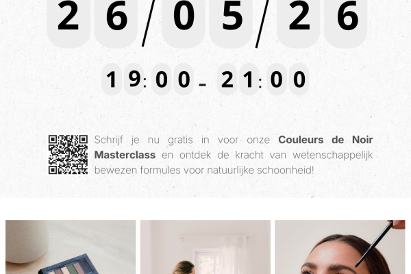 Avondworkshop 'Couleurs De Noir' dinsdag 26 mei 2026