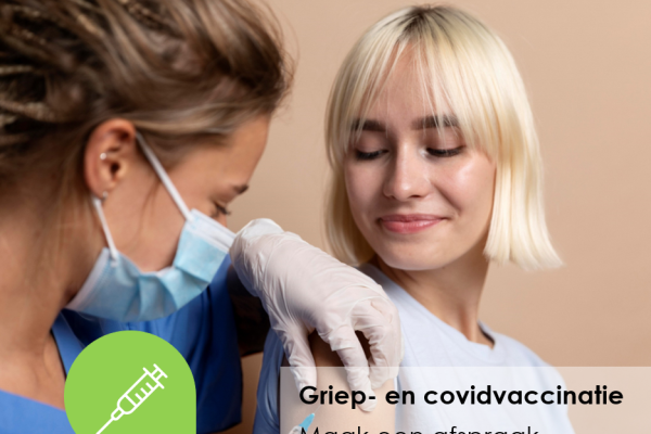 covid-en griepvaccinatie op afspraak