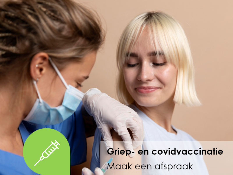 covid-en griepvaccinatie op afspraak